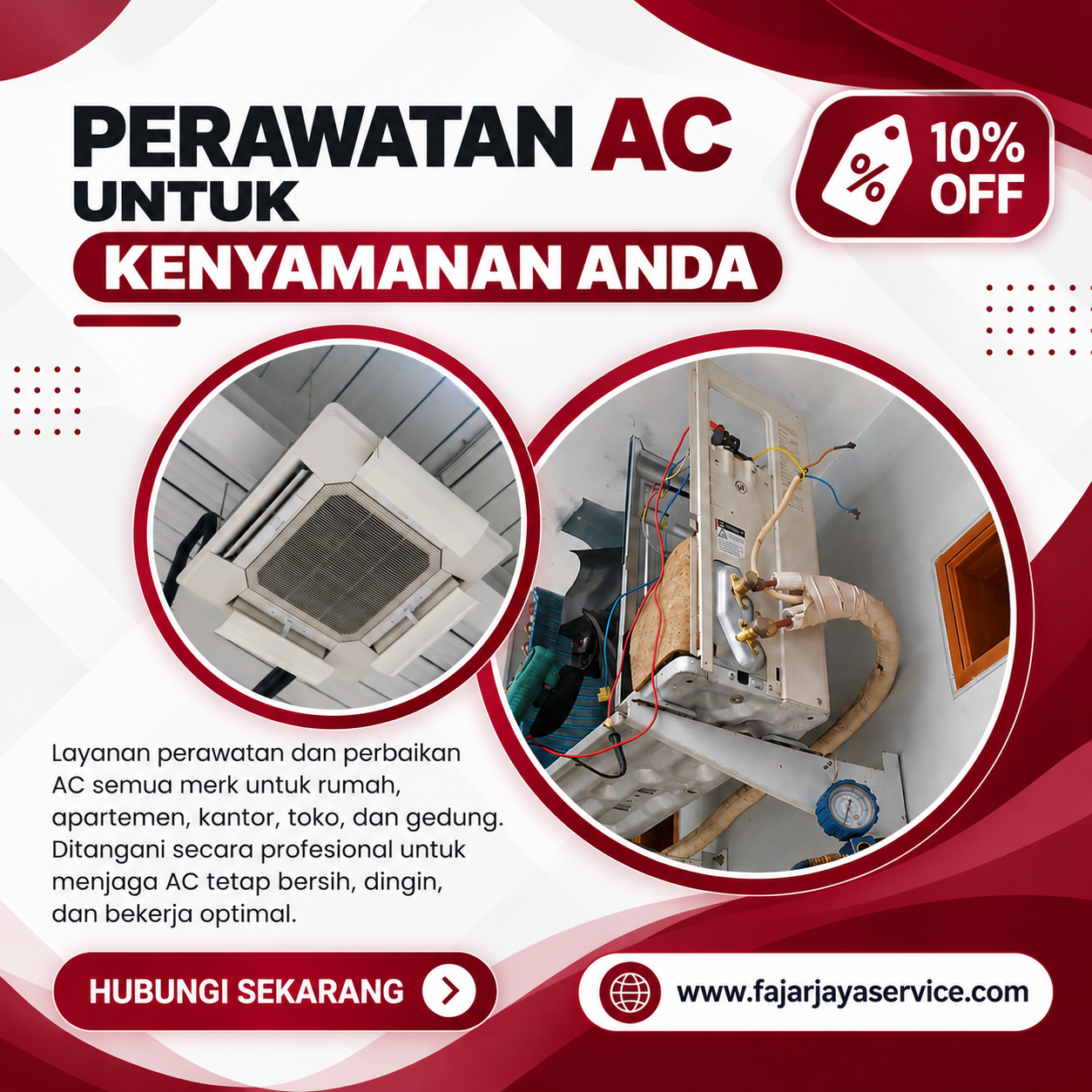 Spesialis layanan service AC Fajar Jaya Service